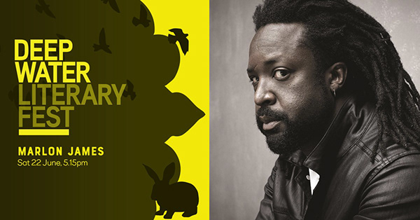 Deep Water speaker promotional graphic — Marlon James