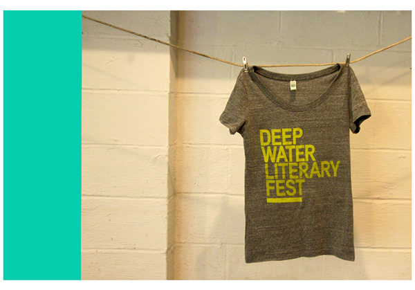 Deep Water Literary Festival t-shirt merchandise