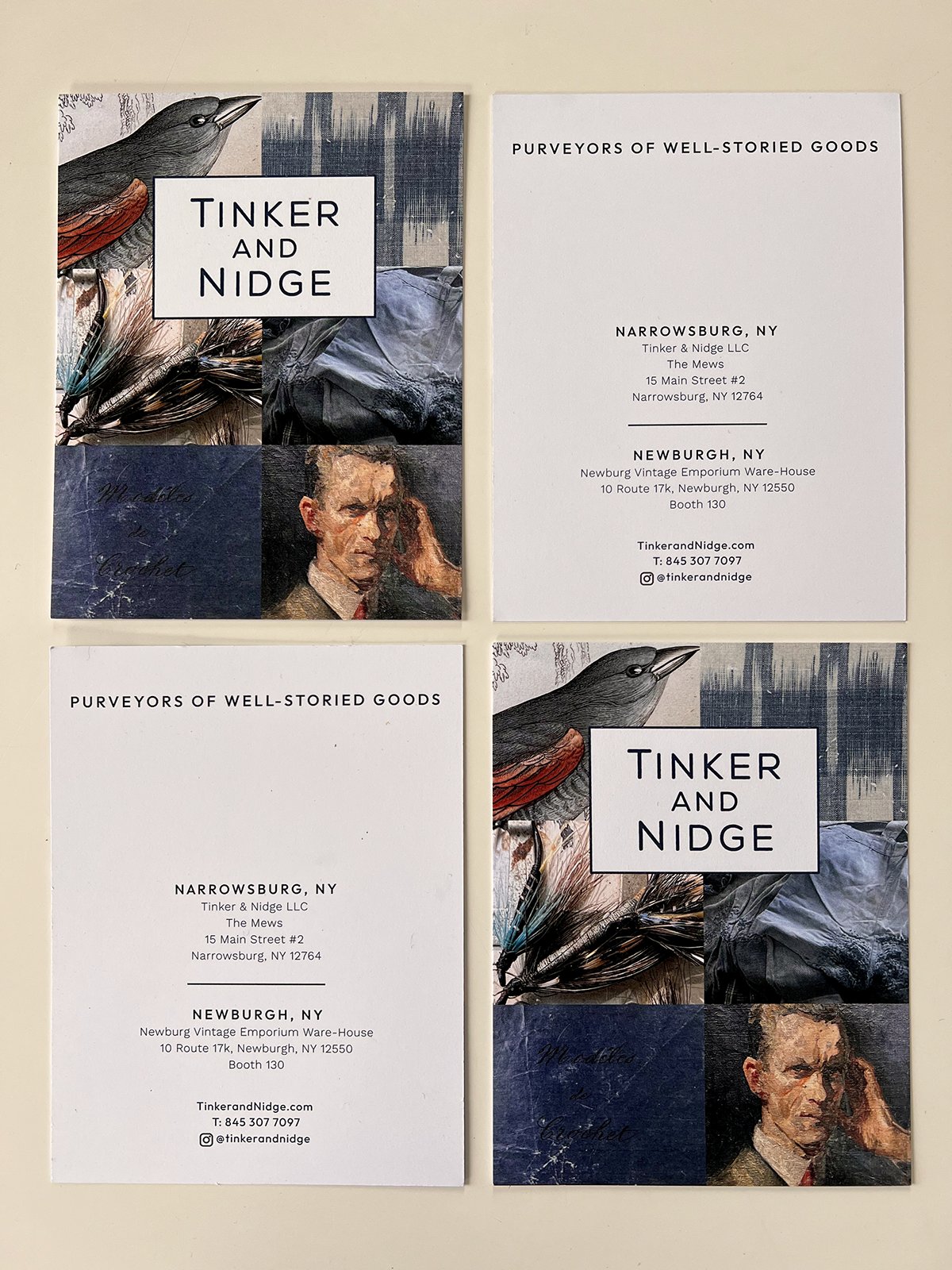 Tinker and Nidge — cards and book